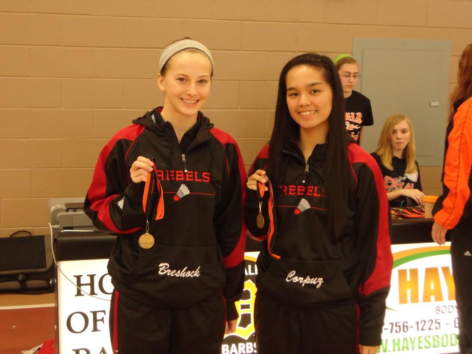 CASSIE BRESHOCK & JHENNIE CORPUZ #1 DOUBLES CHAMPION